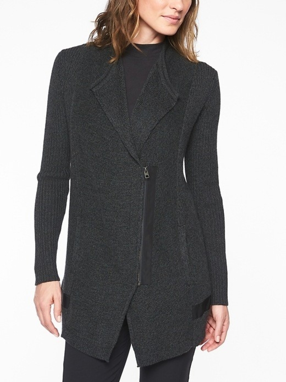 ATHLETA WOMEN'S Medium M THERMOLITE SENTINEL SWEATER Cardigan FALL